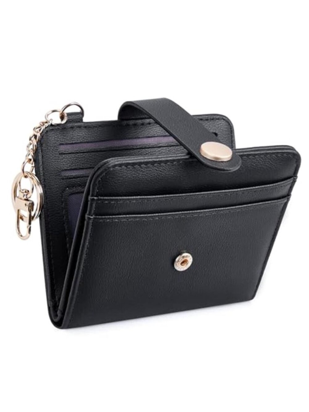 Womens Slim RFID Wallet Small Bifold Credit Card Holder Coin Purse Keychain